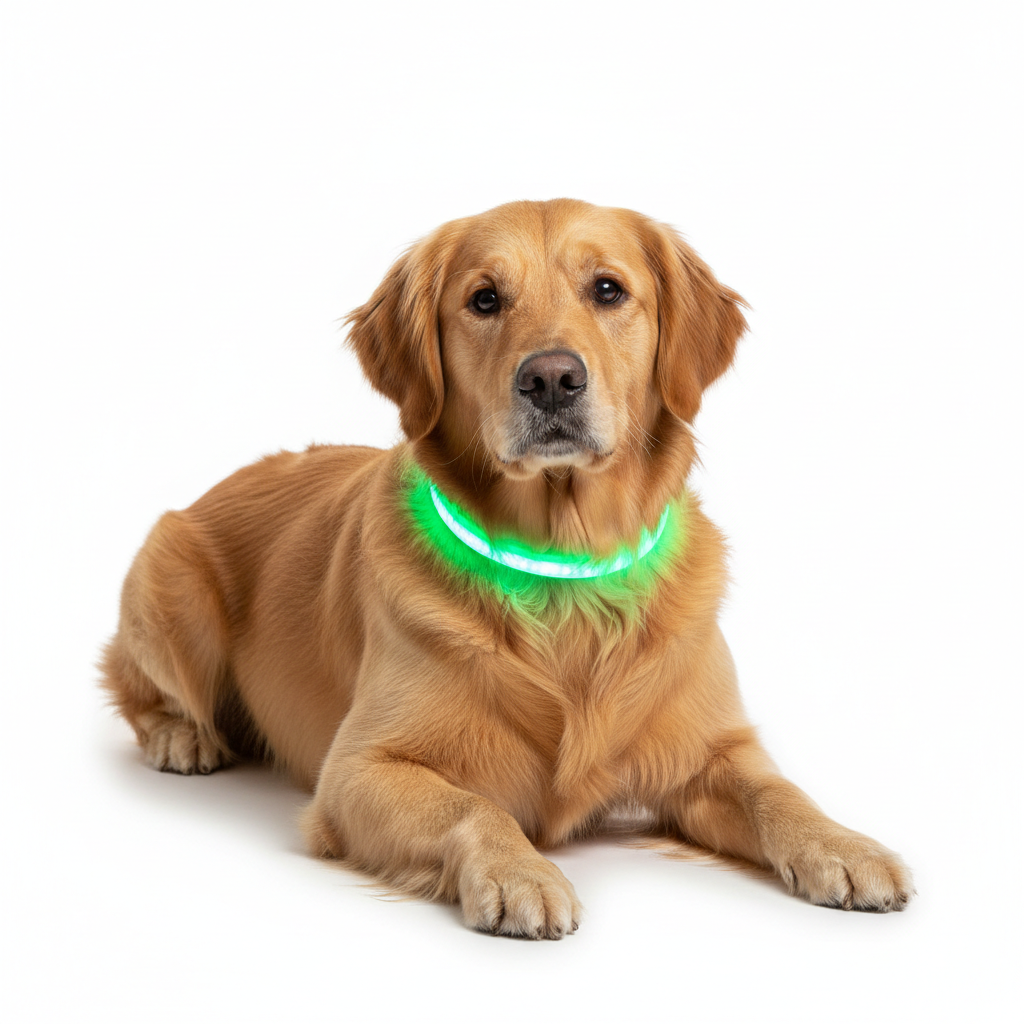 Studio Dog with LED Collar